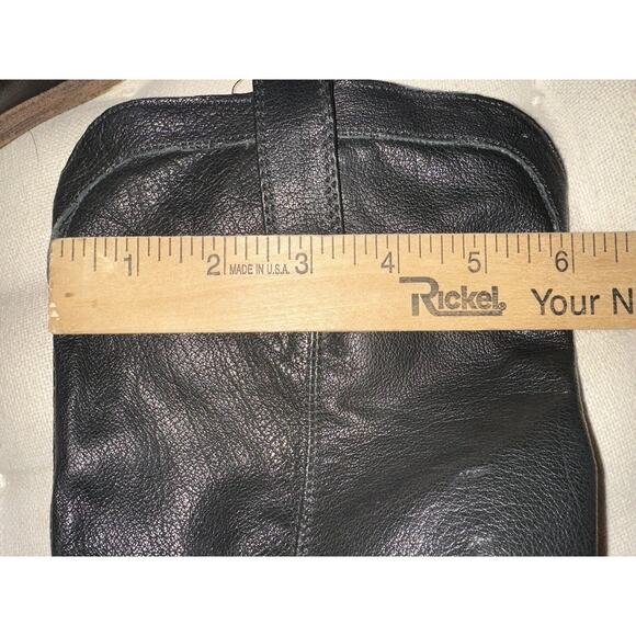 Frye Mens 87687 Carson Black Leather Pull On Cowboy Western Boots Size 8.5 D - Picture 16 of 16